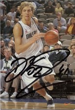 Dirk Nowitzki signiert Karte original Unterschrift Signatur Autogramm Signed