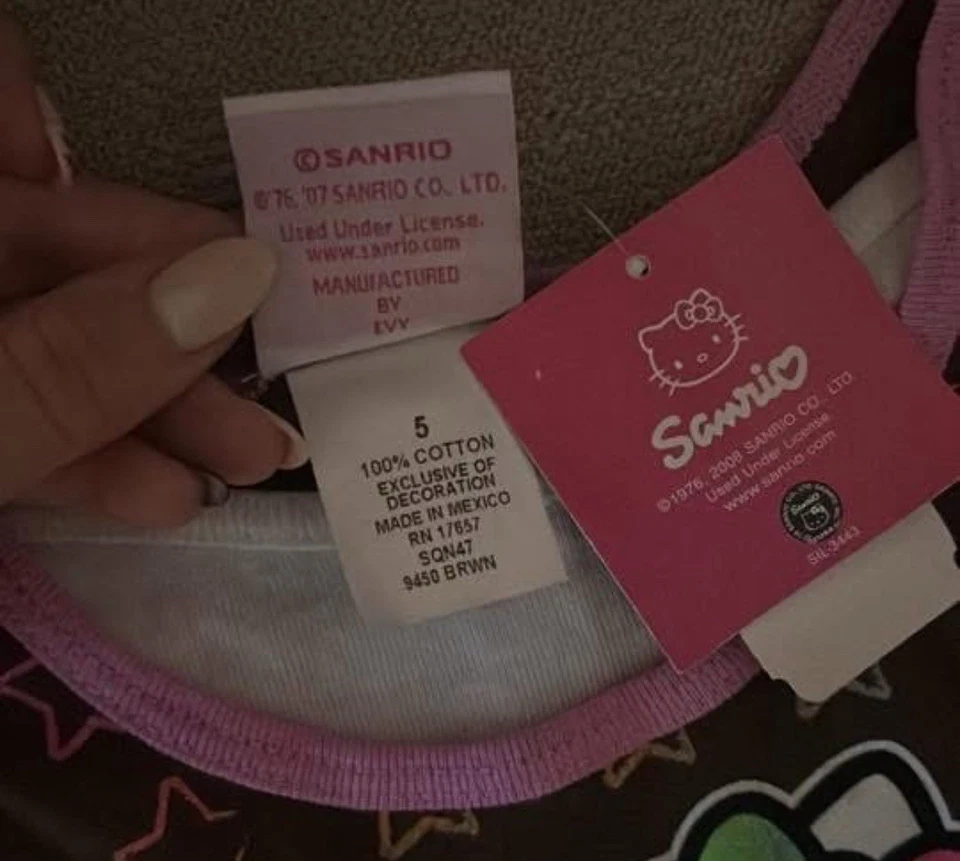 Vestido Hello Kitty 2007 nuevo con etiquetas rosa niñas talla 5 Foto 2 de 2