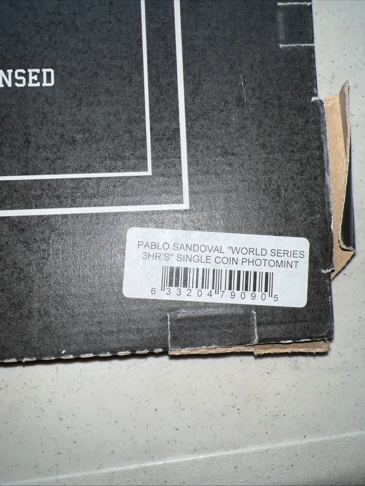 Pablo Sandoval Giants Serie Mundial 2012 3 HR Placa Highland Como Nueva #344/5000 Foto 4 de 4
