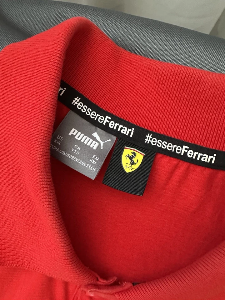 FERRARI FORMULA ONE JERSEY POLO ORIGINAL PIRELLI PUMA SIZE XXL - Image 4 of 4