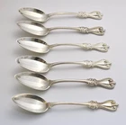 6 Towle OLD COLONIAL Sterling Silver Teaspoons 5 1/2" 152g