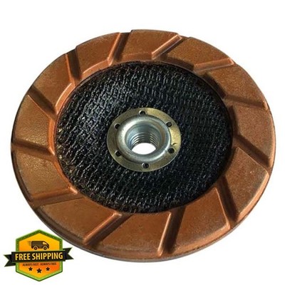 EDiamondTools 5'' #200 Grit Ceramic Grinding Wheel 5/8''-11 Arbor