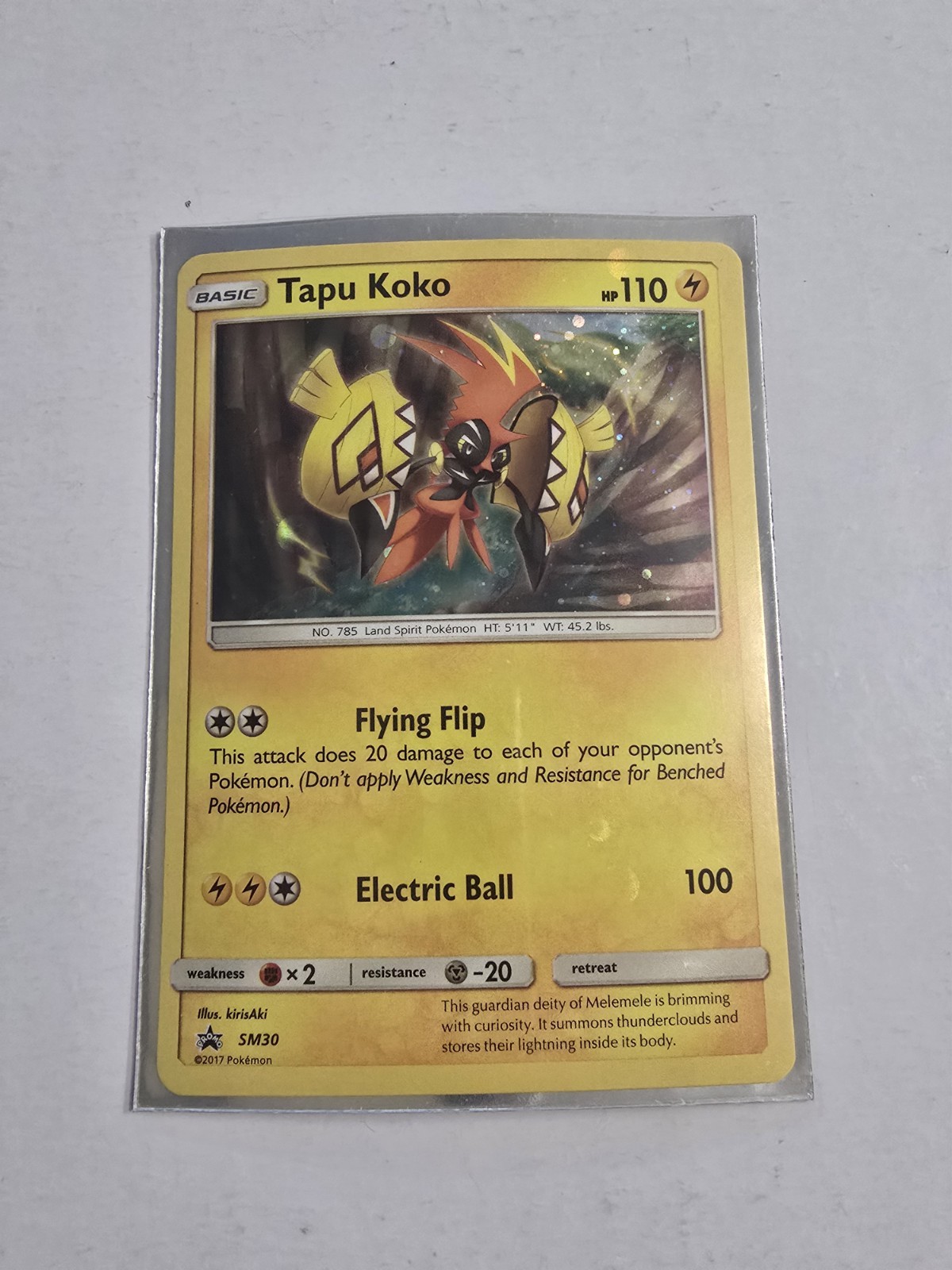 Tapu Koko - SM30 - Pokemon Sun & Moon Promo Holo Rare Card NM