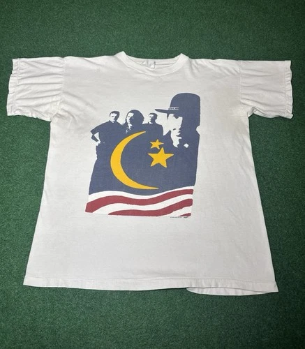 U2 Vintage T Shirt 80s Large 21x26 Concert Tour Band Shirt L 1980s vintage concert t-shirt, vintage, size L, single stitch, B+ condition