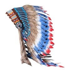 Indian Native Headdress Photo Props Decoration Adults Fancy Dress Chief Headwear