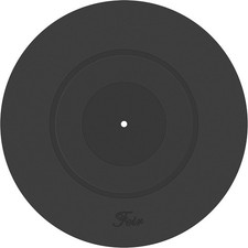 Turntable Platter Mat Black Rubber Silicone Design for Universal to All LP