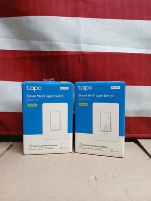 Lot Of 2TP-Link Tapo Smart Wi-Fi Light Switch White Tapo S505 Matter Voice