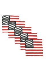 American Flag Bandana 22x22 Set Of 6 Pieces 
