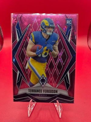2025 Panini Phoenix Winter Pink #152 Terrance Ferguson Rookie /299 Rams