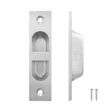 1 Pack Pocket Door Edge Pull 304 Stainless Steel Flush Edge Handle，Pocket Doo...