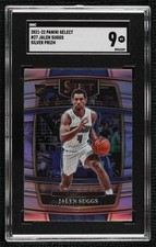 2021-22 Panini Select Concourse Silver Prizm Jalen Suggs #27 SGC 9 MINT 6yz