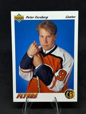 ?91-92 Upper Deck UD Hockey Peter Forsberg Rookie Card Flyers 64 RC HOF?. rookie card picture