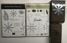 Gänseblümchenglück, Gänseblümchengruß und Handstanzen Stampin up!