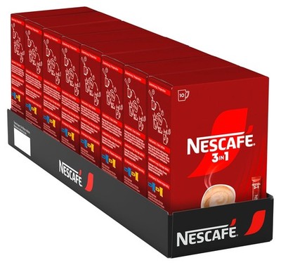 NESCAFÉ 3-in-1 Getränkepulver Sticks löslicher Kaffee 80 x 15,5g Instant Mix