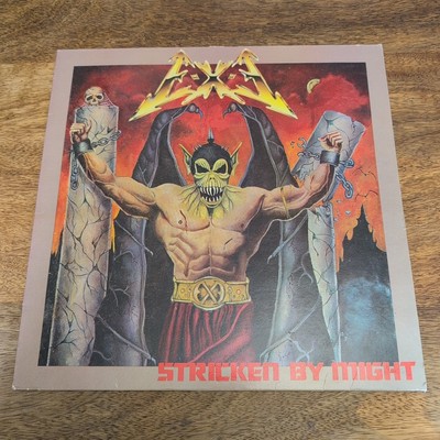 E-X-E Stricken By Might Vinyl Record Album LP Axis 1987 Heavy Metal & Rock Music