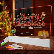 Christmas Gifts for , LED Note Board with Highlighters, Led Drawing Board