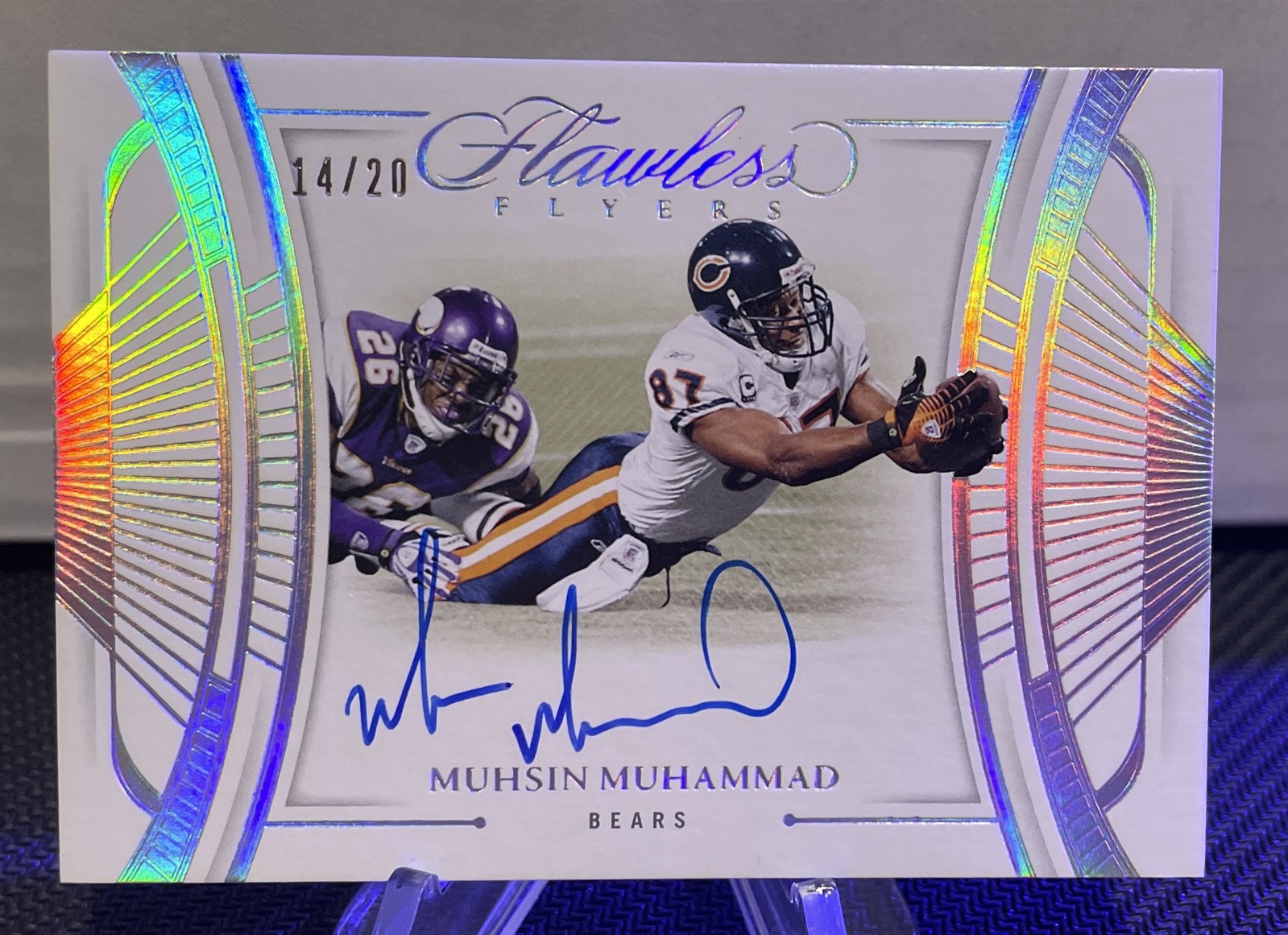 2024 Panini Flawless - Flawless Flyers Muhsin Muhammad #FF-MMD /20 (AU)