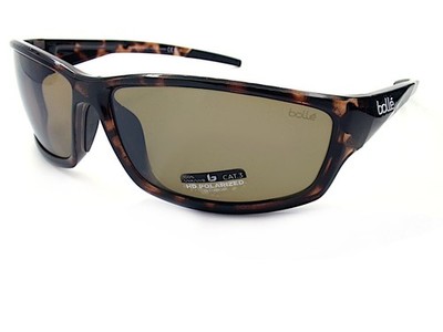 Bollé Cerber Polarisierten Sonnenbrille Wrap Dunkel-Havanna BS041004