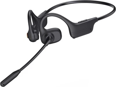 CAYMULLER Open Ear Headphones with Mic, Bluetooth Wireless Headset with Microphone, AI