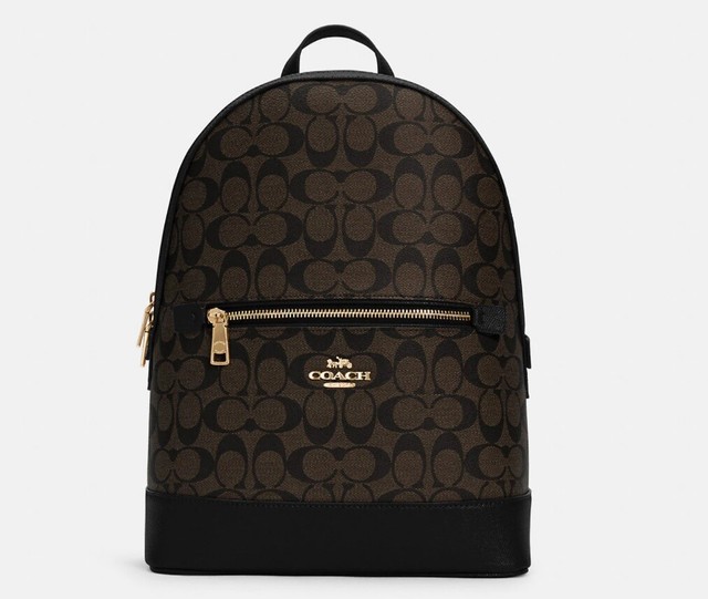 addison backpack in signature canvas