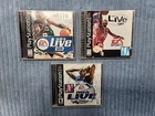 3 Game Lot: NBA Live 98 + 99 + 2001 (Sony PlayStation 1 1997) Basketball PS1 CIB