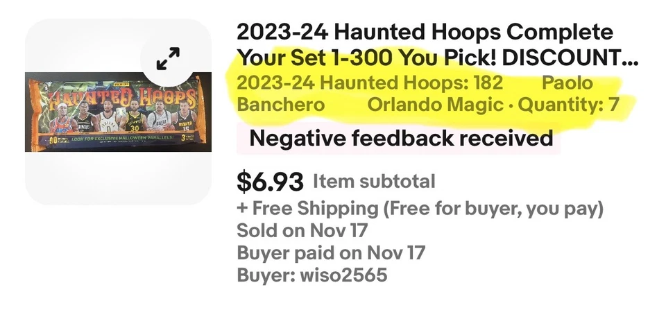 2023-24 Haunted Hoops Complete Your Set 1-300 You Pick! DISCOUNTS FREE SHIPPING! - Image 2 of 4
