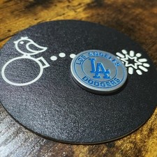 LOS ANGELES DODGERS 1.25  Laser Engraved Custom Aluminum Golf Ball Marker 