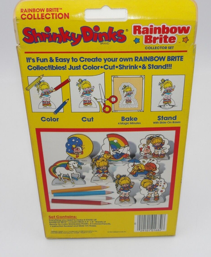 Juego de Coleccionista Rainbow Brite Shrinky Dinks Colorforms #1682 Sellado 1983 Sin perforar - Imagen 4 de 4