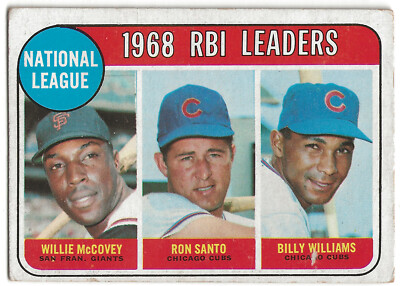 1968 RBI Leaders McCovey Sando Williams 1969 Topps #4