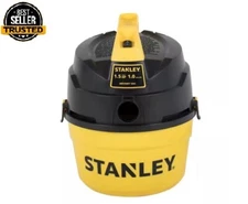 Stanley Wet and Dry Vacuum Cleaner 1 Gal 1.5 HP Portable Lightweight Compact...