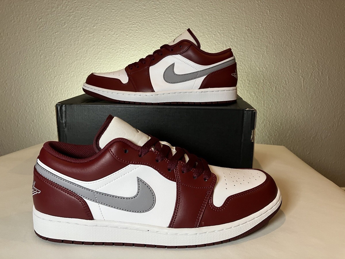 AIR JORDAN 1 LOW / Men's Size 11 / 553558615 / Bordeaux