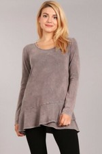 Chatoyant Soft and Stretchy Mineral Wash Tuni...