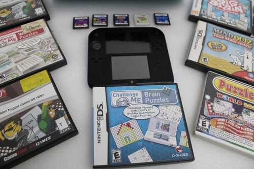 Nintendo 2DS Black & Blue 4GB Handheld System 39 Digital Games - Picture 3 of 13