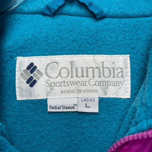 Columbia Radial Sleeve Jacket Womens Large Hot Pink Fleece Lined Full Zip Ski - Picture 9 of 10