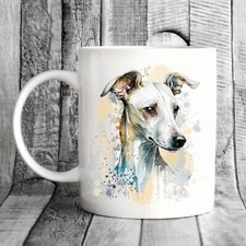 Pet Dog Mug, watercolour Whippet- Ideal Gift