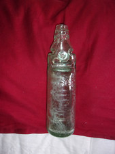 Vintage Glass Codd Bottle 23.5 cm Marble Robert Stewart Haddington. N B Bargain