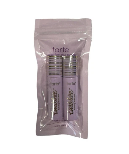 2 x Tarte Tartelette Tubing Mascara 2mL - Travel Size New - Black