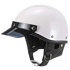 Retro Half Face Motorcycle Helmet Vintage Motorbike Helmets Men Women Unisex Sco