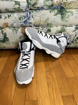 Nike Air Jordan Rings Shoes Cement Gray Light Smoke Black