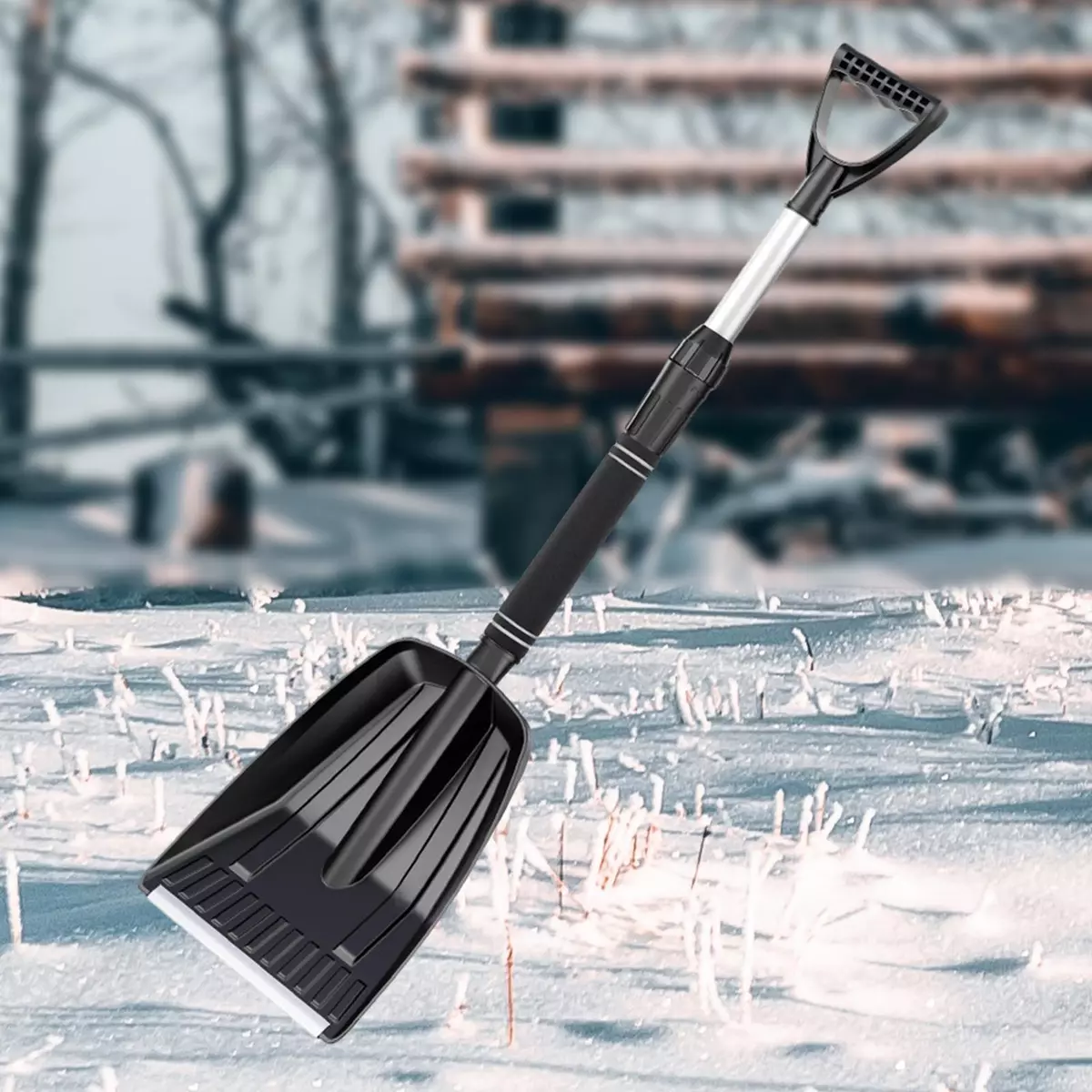 Folding snow shovel uk deals