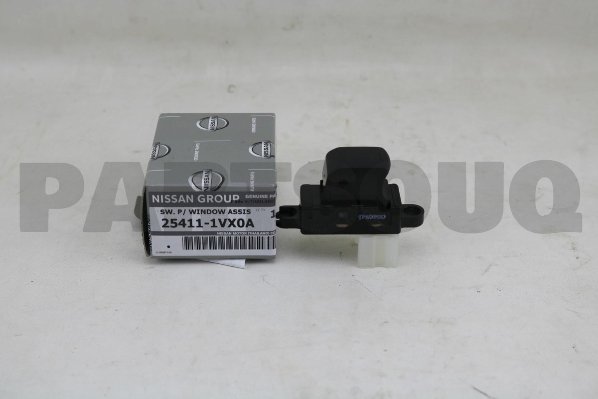 254111VX0A Genuine Nissan SWITCH ASSY POWER WINDOW,ASSIST 25411