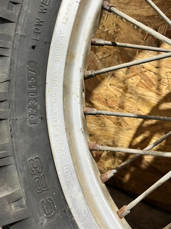 Rueda trasera 18 KTM LC4 600 EGS EG-S Nordisk Norway llanta rueda 18 x 1,85 Foto 2 de 4