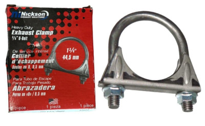  Nickson #17122 U-Bolt Heavy Duty 3/8'' Exhaust Clamp - Fits 1/3/4'' Pipes
