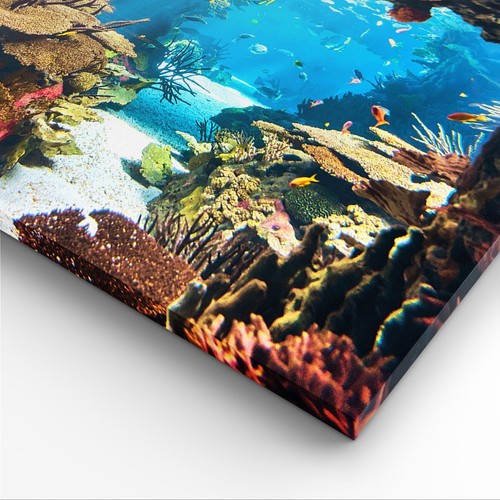 Quadro su Tela 150x100cm Oceano Barriera corallina Pesci corallo Stampe Murale - Foto 4 di 10