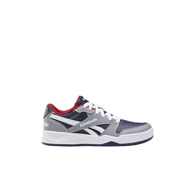 Reebok Junior Kids BB4500 Court Low - Grau/Blau / UK3,5 EU35
