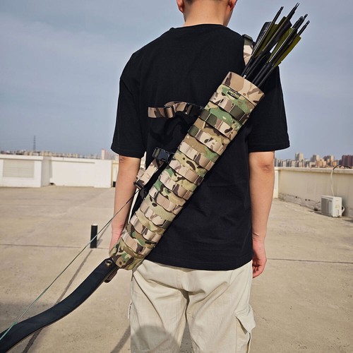 Archery Arrow Nylon Quiver Waist Bag BackpackTarget Traditional Hunting DIY - Picture 2 of 20