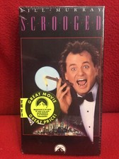 Scrooged vhs Paramount 1988 *Sealed* NIP *Watermarked* Richard Donner 