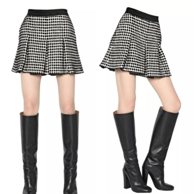 Proenza Schouler Fil Coupe Basket-Weave Tweed Shorts Size US 6 UK 
