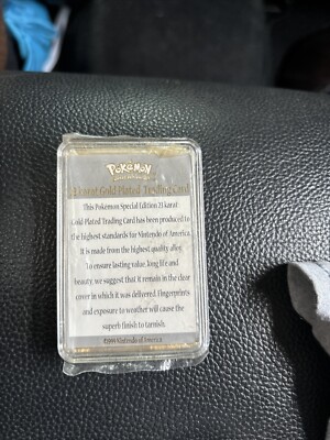 limited edition pokemon 23k gold plated trading card Pokemon TCG Dialga Celebrations Holographic Card 020/025 main image 0