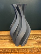 3D Printed Vase - Swirl Vase Flower Vase Ornamental Vase - Dried Flower Vase
